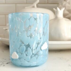 Anthropologie The Confetti Icon Juice Glass in Cloud